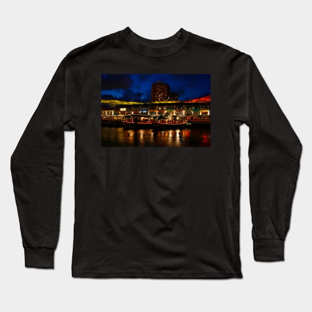 Night Dining Long Sleeve T-Shirt by jwwallace